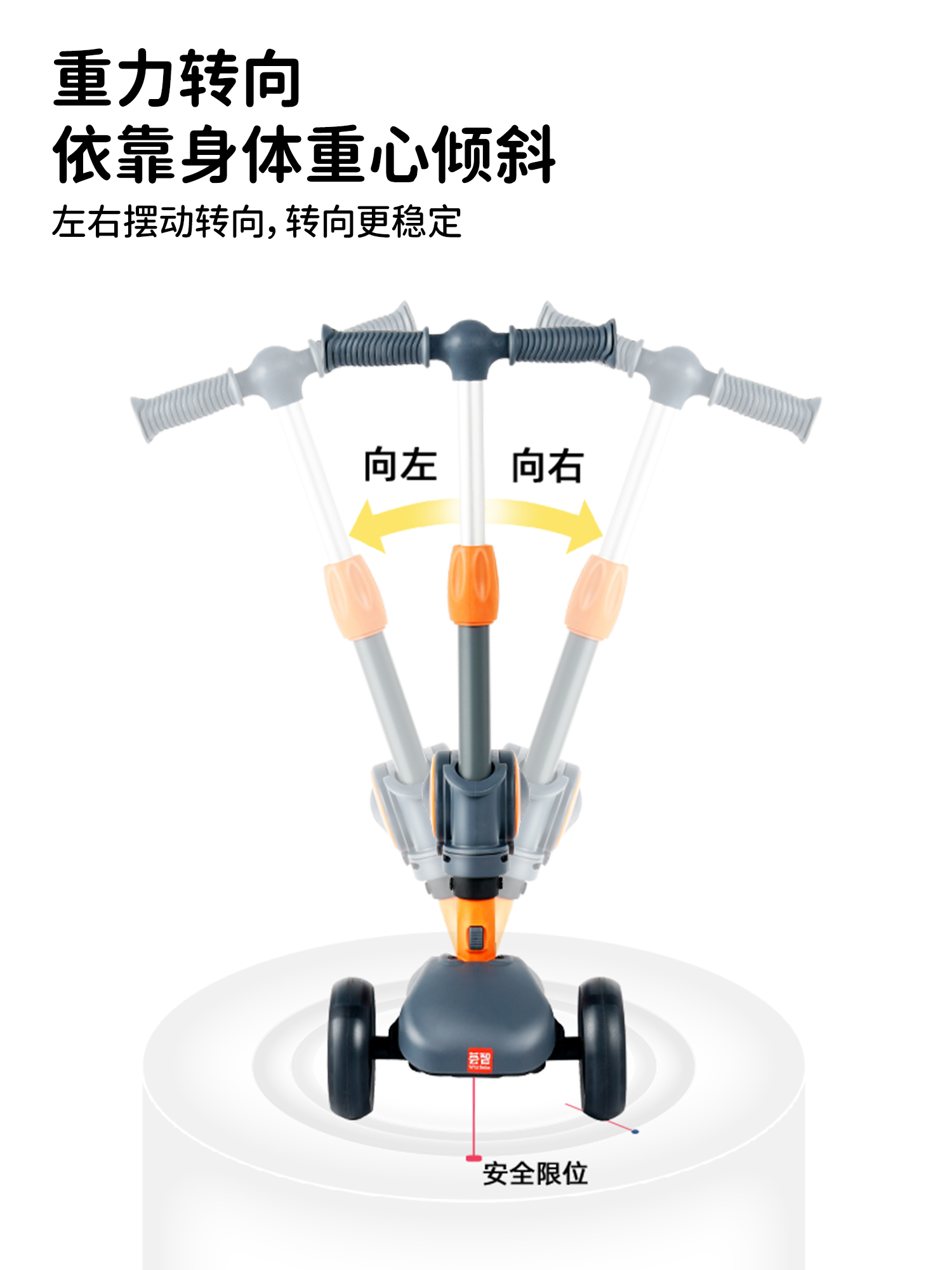 Whizbebe荟智滑板车儿童款二合一男童女孩公主可坐可骑玩具宝宝滑滑溜溜车